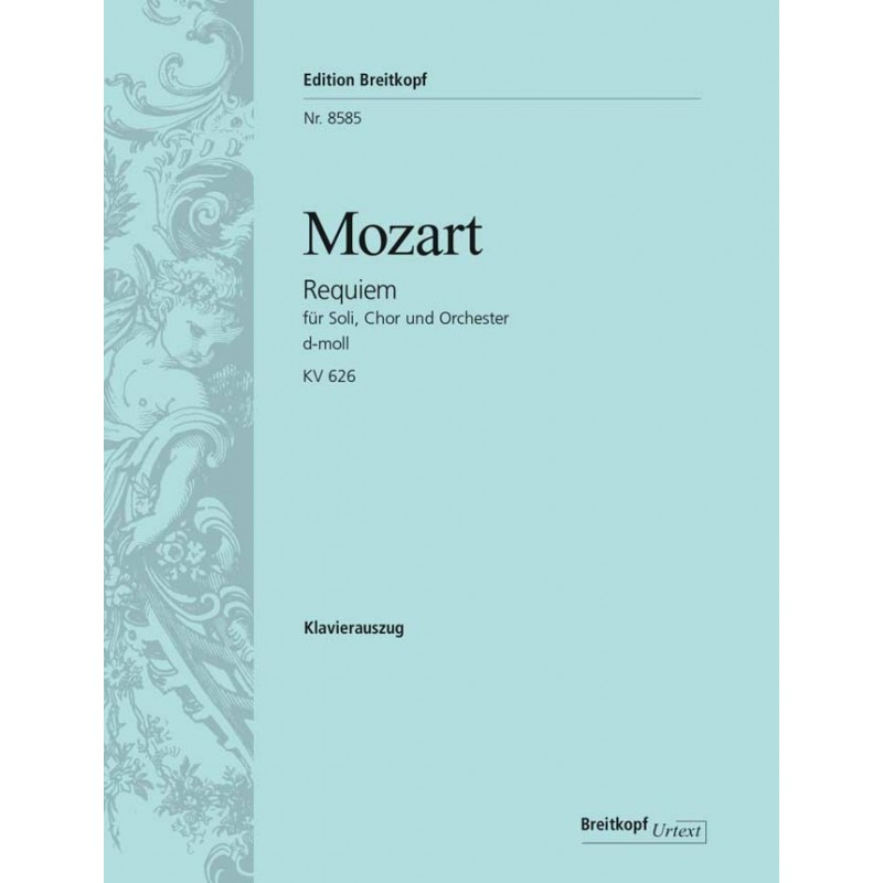 MOZART REQUIEM CHANT ET PIANO EDITIONS BREITKOPF EB8585