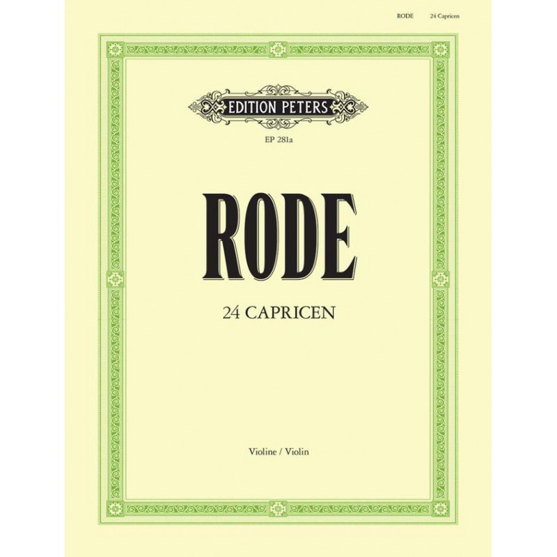 partition 24 caprices de pierre rode