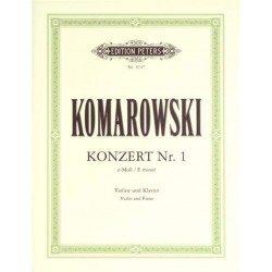 KOMAROWSKI CONCERTO N°1 MI MINEUR VIOLON EP4747 PETERS