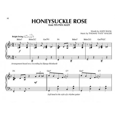 jazz piano solos gypsy jazz partition