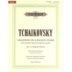 Tchaïkovski variations sur un thème rococo partition