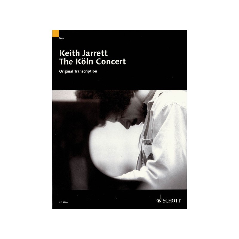 KEITH JARRETT CONCERT DE COLOGNE PARTITION PIANO ED7700