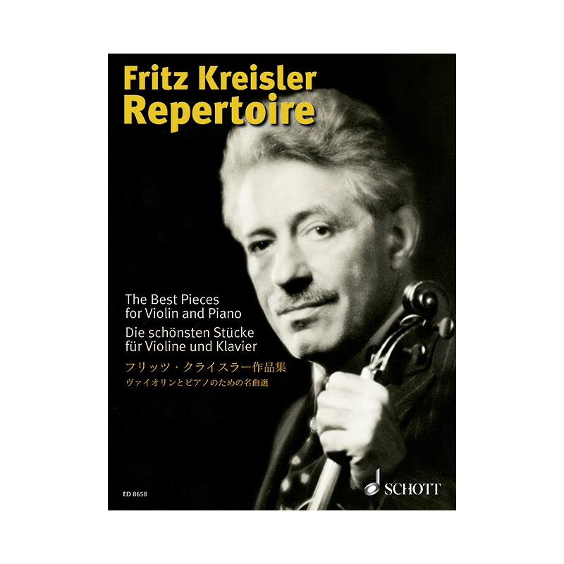 FRITZ KREISLER REPERTOIRE VIOLON ED8658 FRITZ KREISLER REPERTOIRE VIOLON ED8658