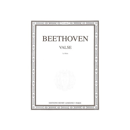 PARTITION PIANO BEETHOVEN VALSE LE DESIR P1436 LE KIOSQUE A MUSIQUE