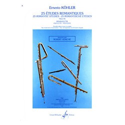 KOHLER ETUDES ROMANTIQUES FLUTE GB1468 BILLAUDOT