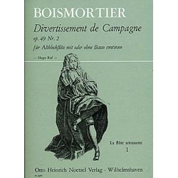 BOISMORTIER DIVERTISSEMENT DE CAMPAGNE FLUTE A BEC ALTO N3489