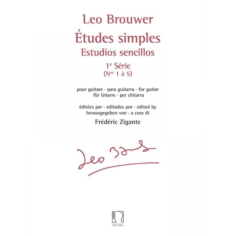 Léo brouwer études simples partition Léo brouwer études simples partition