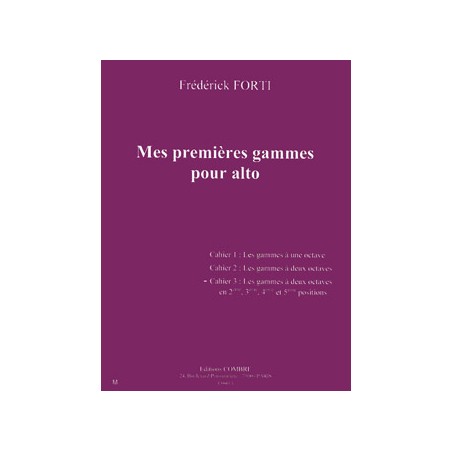 frederick forti gammes pour alto partition