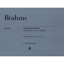 Brahms Danses Hongroises partition piano 4 mains urtext