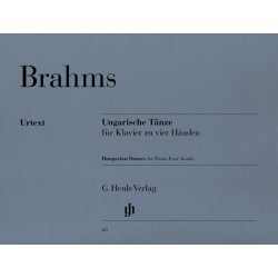 BRAHMS DANSES HONGROISES PIANO 4 MAINS HENLE HN68