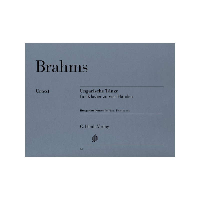 Brahms Danses Hongroises partition piano 4 mains urtext
