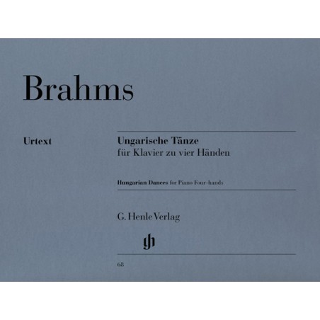 Brahms Danses Hongroises partition piano 4 mains urtext