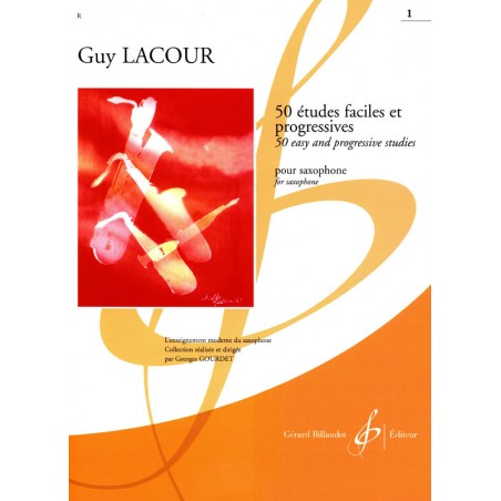 50 études faciles et progressives partition saxophone avignon