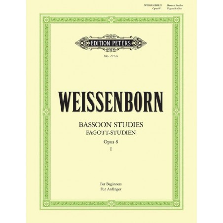 Etudes de Weissenborn pour basson - Volume 1