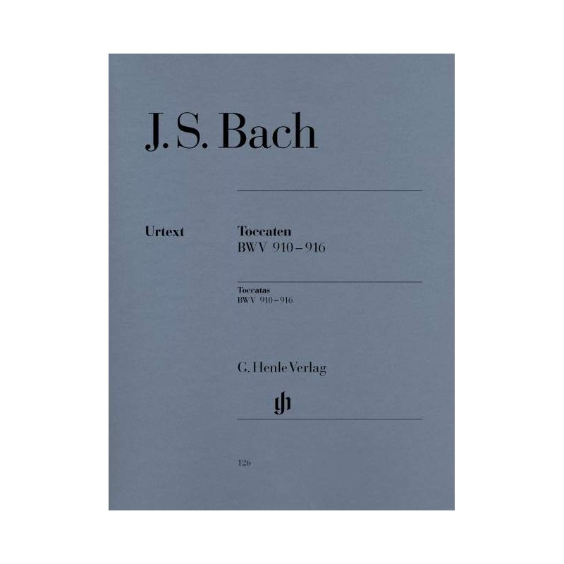 PARTITION PIANO TOCCATAS DE BACH HN126 LE KIOSQUE A MUSIQUE