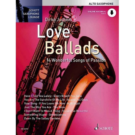 SCHOTT SAXOPHONE LOUNGE LOVE BALLADS ED22409