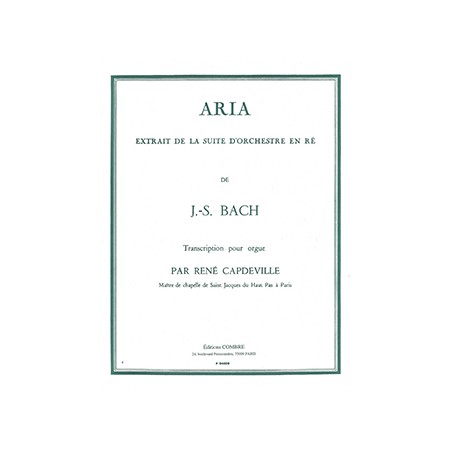 ARIA BWV 1068 POUR ORGUE P4009 COMBRE