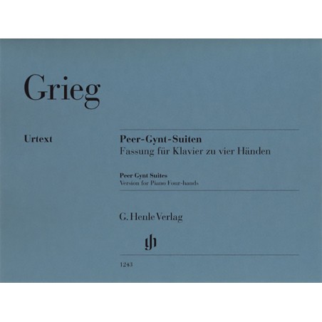 PARTITION PIANO 4 MAINS GRIEG PEER GYNT  HN1243 LE KIOSQUE A MUSIQUE