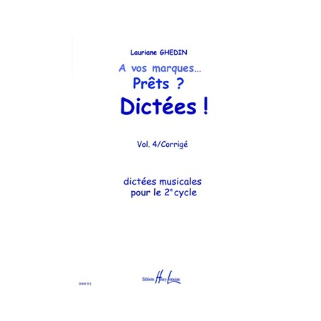 à vos marques prêts dictées partition