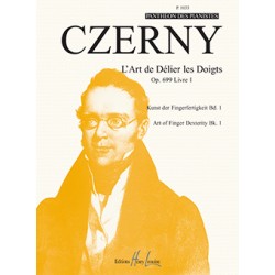 Czerny l'art de délier les doigts partition - Kiosque musique Avignon