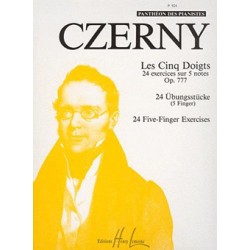 CARL CZERNY LES 5 DOIGTS OPUS 777 LEMOINE P924