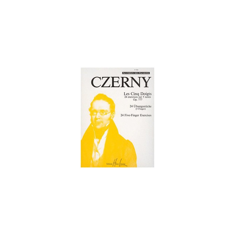 CARL CZERNY LES 5 DOIGTS OPUS 777 LEMOINE P924 CARL CZERNY LES 5 DOIGTS OPUS 777 LEMOINE P924