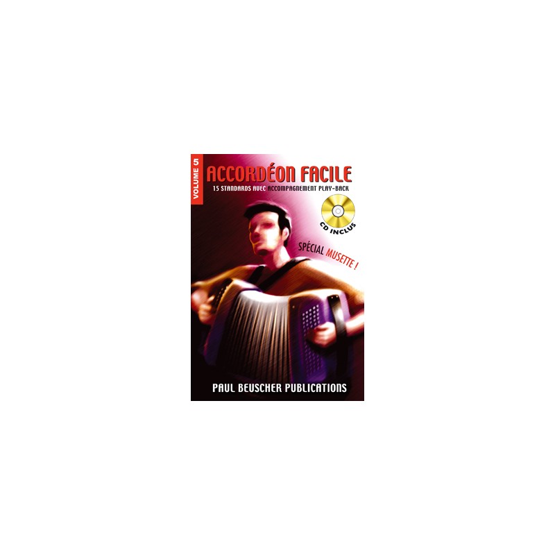 ACCORDEON FACILE VOLUME 5 BEUSCHER PB1206 ACCORDEON FACILE VOLUME 5 BEUSCHER PB1206