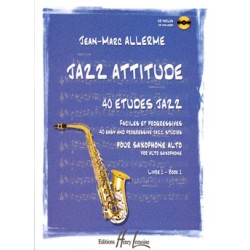 PARTITION JAZZ ATTITUDE SAXOPHONE HL27810 LE KIOSQUE A MUSIQUE