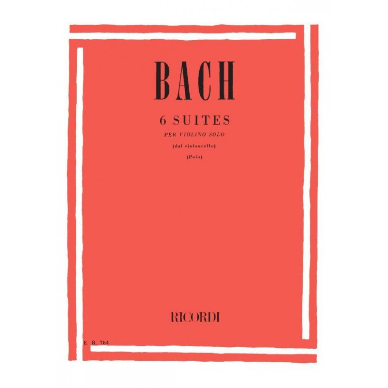 BACH 6 SUITES TRANSCRIPTION POLO ER784 VIOLON BACH 6 SUITES TRANSCRIPTION POLO ER784 VIOLON