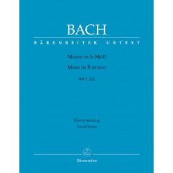 PARTITION BACH MESSE EN SI - KIOSQUE A MUSIQUE AVIGNON