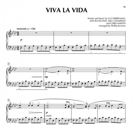 Coldplay Viva la Vida partition piano solo