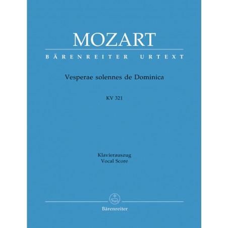 Mozart KV 321 partition chant
