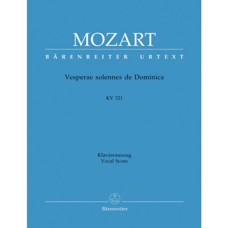 Mozart KV 321 partition chant