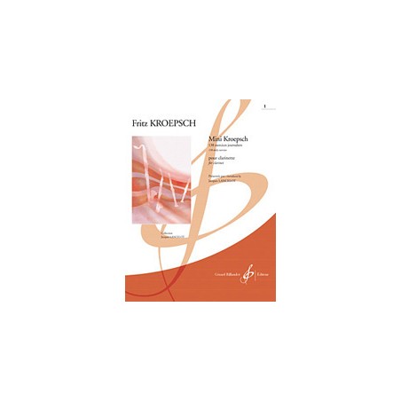 Mini Kroepsch volume 1 pour clarinette Avignon