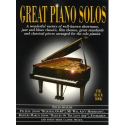 GREAT PIANO SOLOS THE BLACK BOOK AM960167R