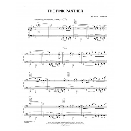 Partition piano la panthère rose