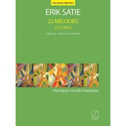 ERIK SATIE 22 MELODIES VOIX ELEVEE SLB2044300