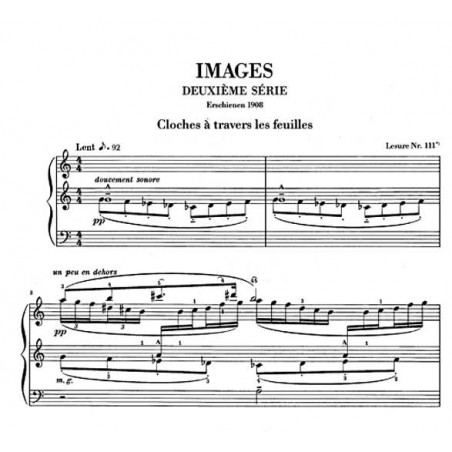 Debussy images partition