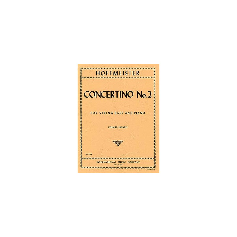 HOFFMEISTER CONCERTINO N°2 CONTREBASSE ET PIANO IMC2579