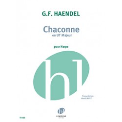Haendel chaconne partition harpe