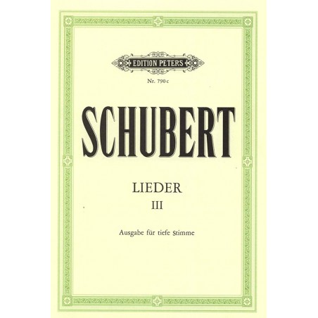 Schubert 45 lieder partition voix grave