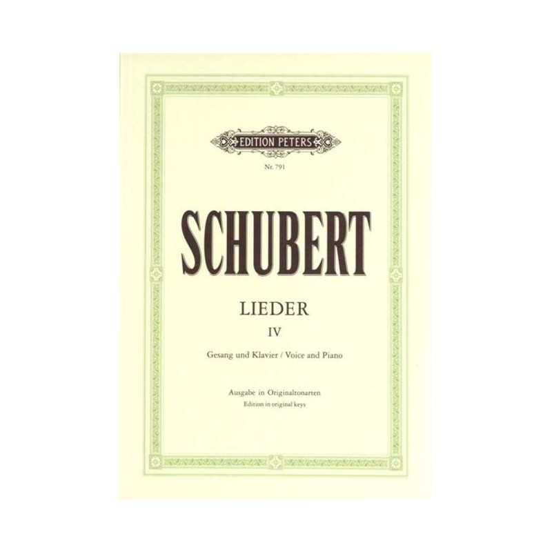 Schubert lieder partition