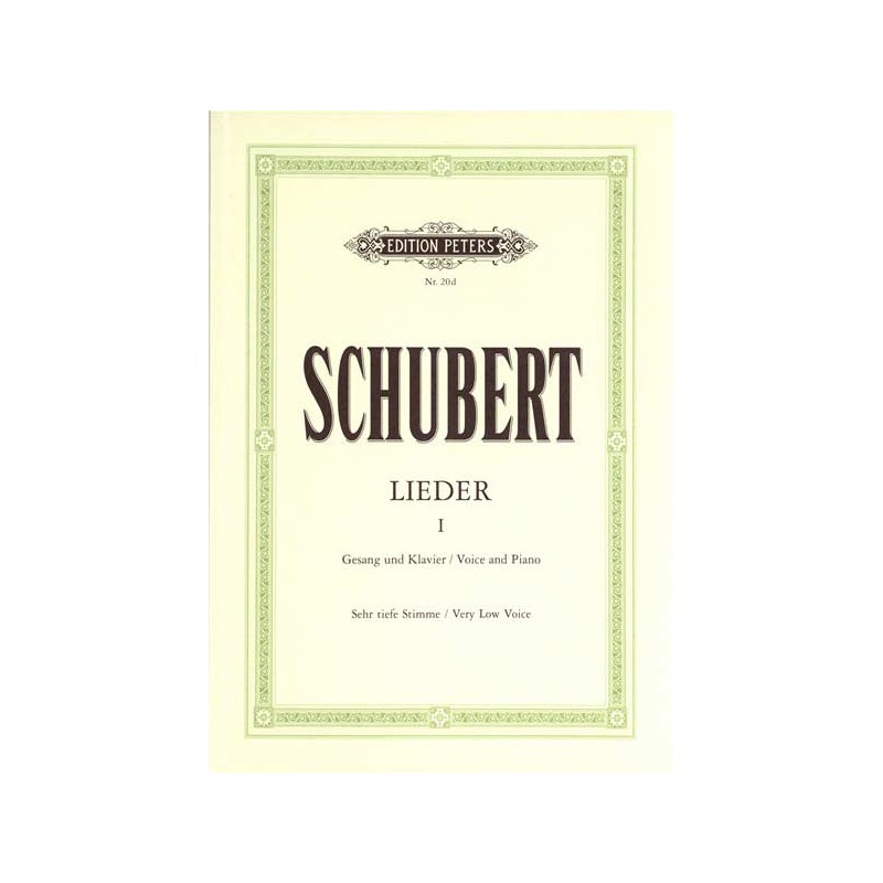 Schubert lieder partition voix grave