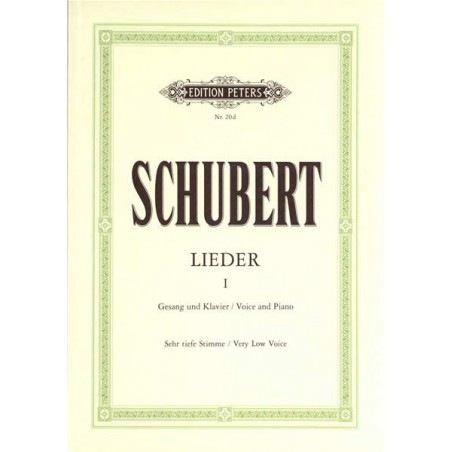 Schubert lieder partition voix grave