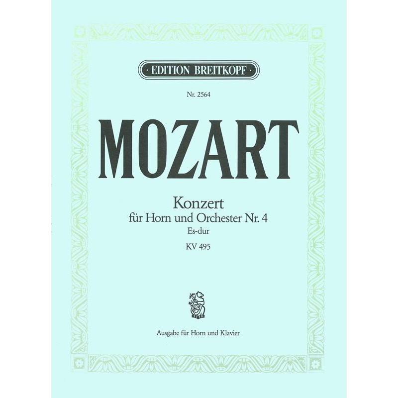 Mozart Concerto pour cor n°4 - Breitkopf