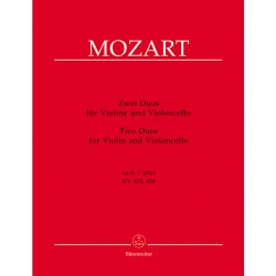 mozart duos violon et violoncelle partition