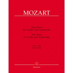 mozart duos violon et violoncelle partition