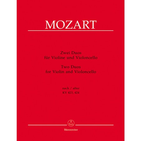 mozart duos violon et violoncelle partition