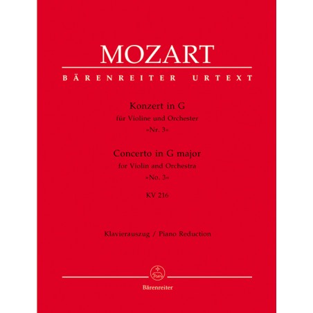 Partition violon Mozart Concerto violon n°3 - Le kiosque à musique Avignon