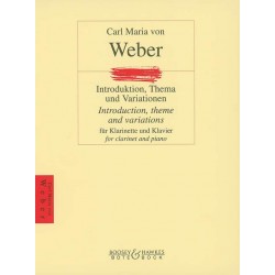 WEBER INTRODUCTION THEME ET VARIATIONS CLARINETTE BOTE AND BOCK BB2300350